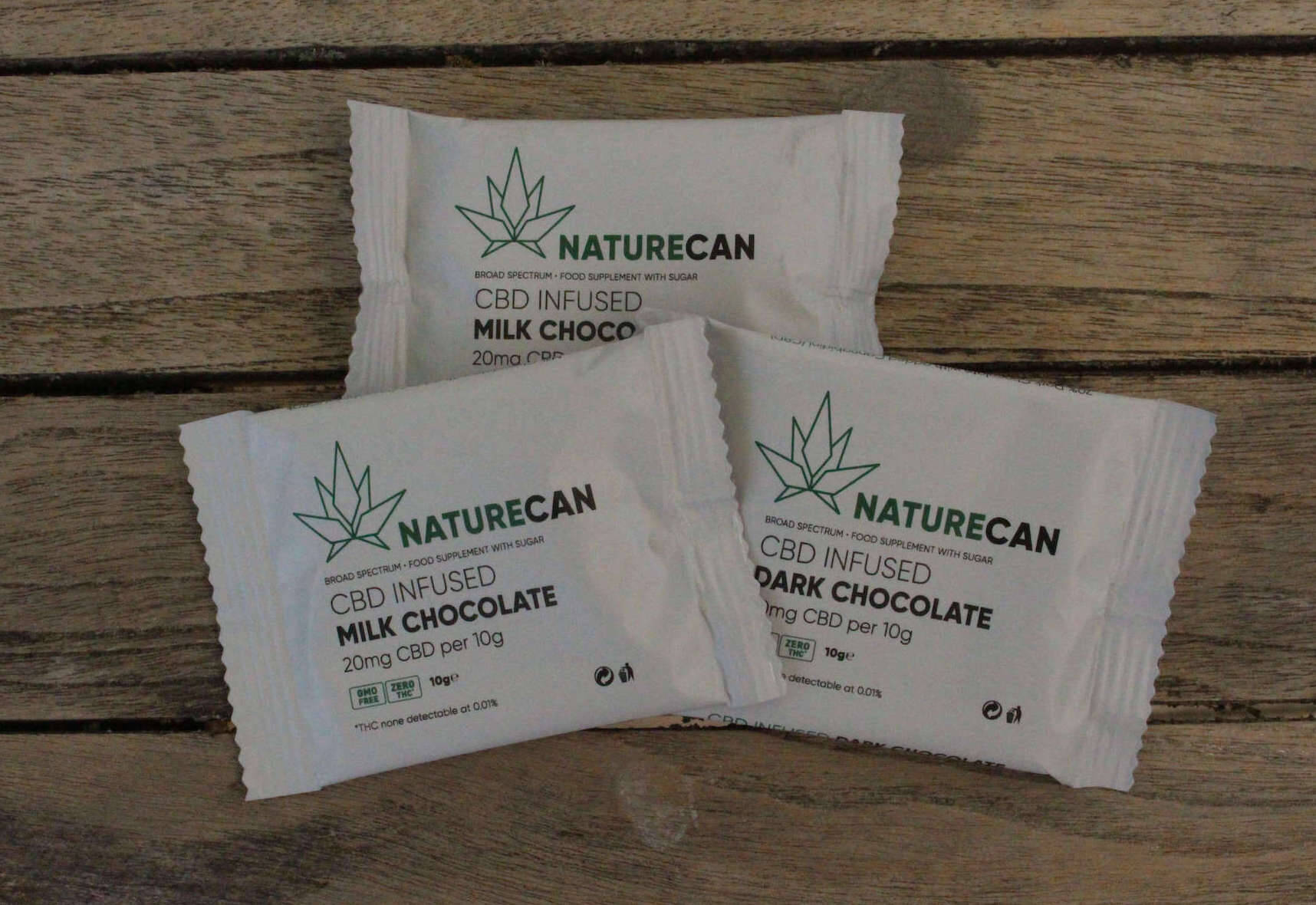 naturecan cbd chocolat noir et chocolat au lait